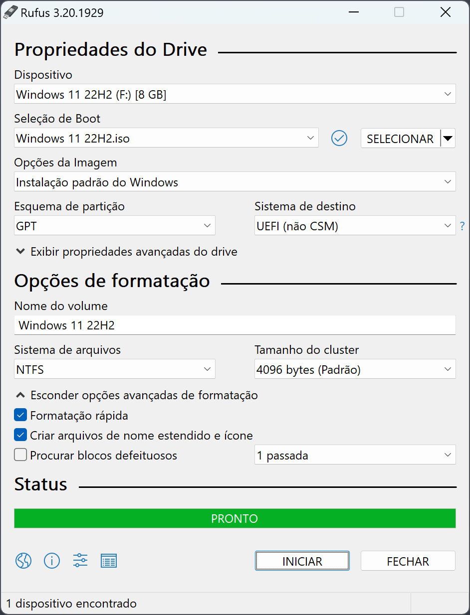 Como criar um pendrive bootável do W11 (Windows 11)